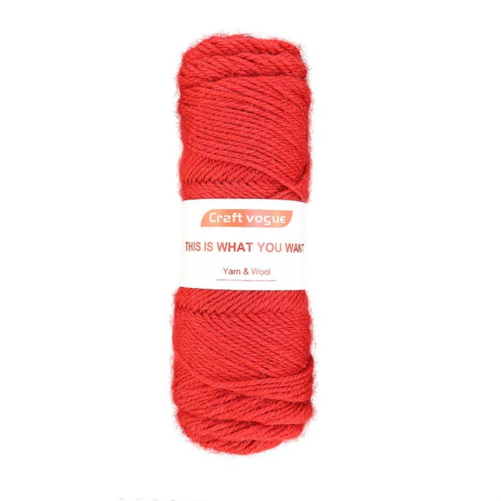 Orange Chunky ullgarn