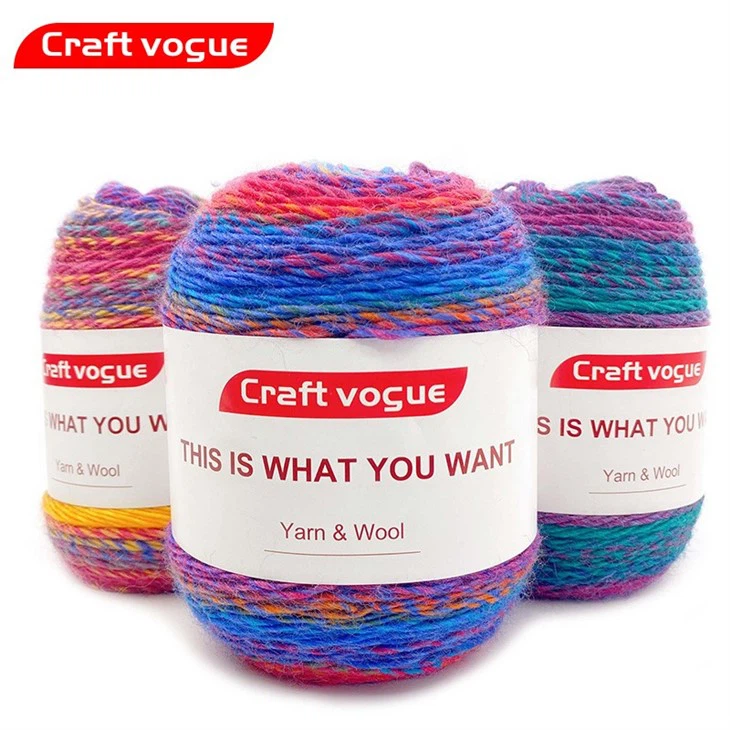 rainbow crochet yarn